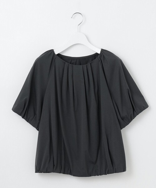 J.PRESS Ladies(J.プレス レディス)の「【WEB限定・洗える・接触冷感】バルーンジャージー カットソー(Tシャツ/カットソー・レディース・グレー系/ピンク系/アイボリー系・SMALL)」の10枚目の写真
