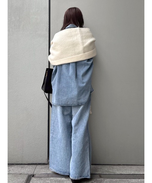 Ungrid（アングリッド）の「ハイウエストバギーデニム（デニムパンツ・レディース・ブルー/インディゴブルー・25inch/24inch/26inch）」の7枚目の写真