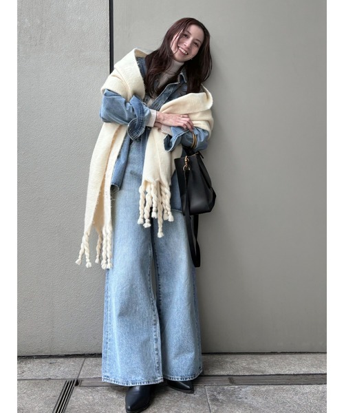 Ungrid（アングリッド）の「ハイウエストバギーデニム（デニムパンツ・レディース・ブルー/インディゴブルー・25inch/24inch/26inch）」の8枚目の写真