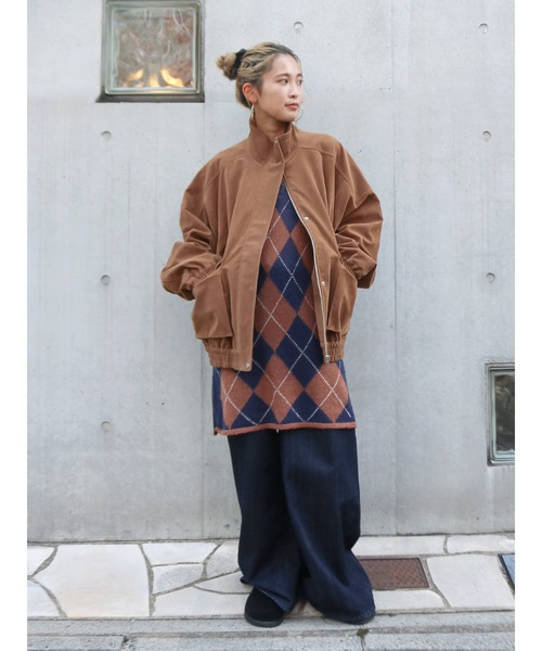 Ungrid（アングリッド）の「ハイウエストバギーデニム（デニムパンツ・レディース・ブルー/インディゴブルー・25inch/24inch/26inch）」の3枚目の写真