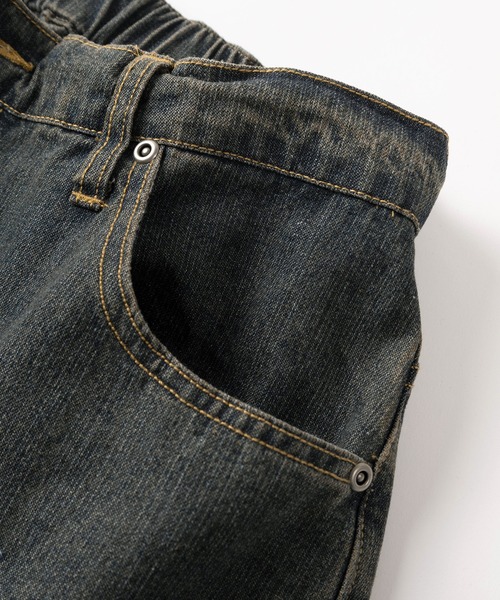 SlashDate(スラッシュデイト)の「【82】OVAL カットオフ デザイン ワイドデニム バギーパンツ(デニムパンツ・メンズ・ブルー/ブラック・M/L)」の6枚目の写真