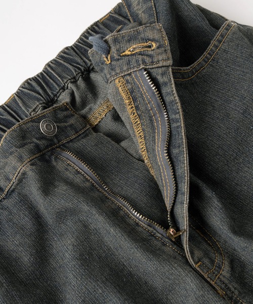 SlashDate(スラッシュデイト)の「【82】OVAL カットオフ デザイン ワイドデニム バギーパンツ(デニムパンツ・メンズ・ブルー/ブラック・M/L)」の11枚目の写真