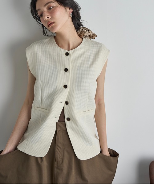 セール】サマージャガードフレンチスリーブベスト（ベスト）｜THE YOn