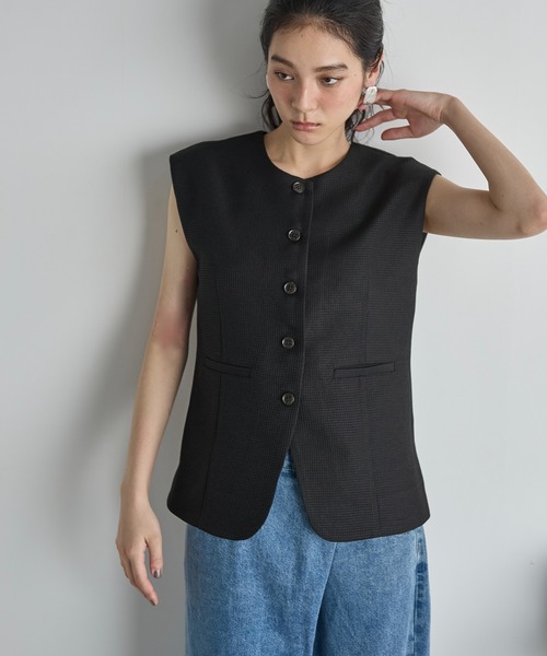 セール】サマージャガードフレンチスリーブベスト（ベスト）｜THE YOn