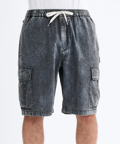 DC SHOES（ディーシーシューズ）の「25 WIDE CARGO SHORT/DCセットアップ対応ウエストゴムカーゴショートパンツ（その他パンツ・メンズ・スカイブルー/ブラック系その他2/ブラック・X-LARGE/LARGE/MEDIUM）」の3枚目の写真
