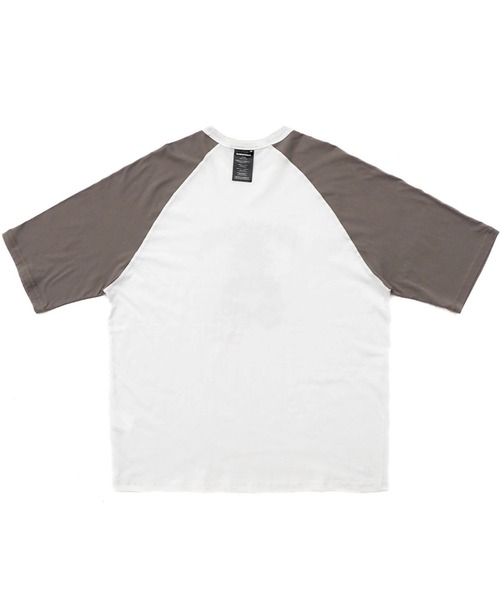 MASONPRINCE(メイソンプリンス)の「オーバーサイズ パンクベアー ラグラン Tシャツ DT4356【MASONPRINCE】(Tシャツ/カットソー・メンズ・ホワイト/ダークグレー・L/M/S)」の12枚目の写真