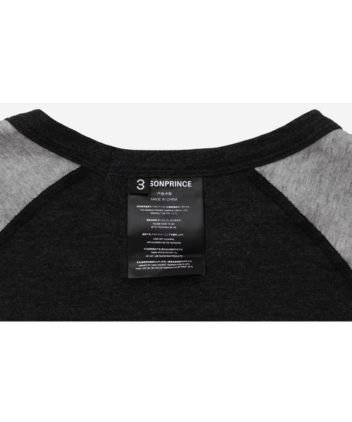 MASONPRINCE(メイソンプリンス)の「オーバーサイズ パンクベアー ラグラン Tシャツ DT4356【MASONPRINCE】(Tシャツ/カットソー・メンズ・ホワイト/ダークグレー・L/M/S)」の13枚目の写真