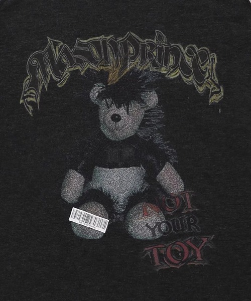 MASONPRINCE(メイソンプリンス)の「オーバーサイズ パンクベアー ラグラン Tシャツ DT4356【MASONPRINCE】(Tシャツ/カットソー・メンズ・ホワイト/ダークグレー・L/M/S)」の14枚目の写真