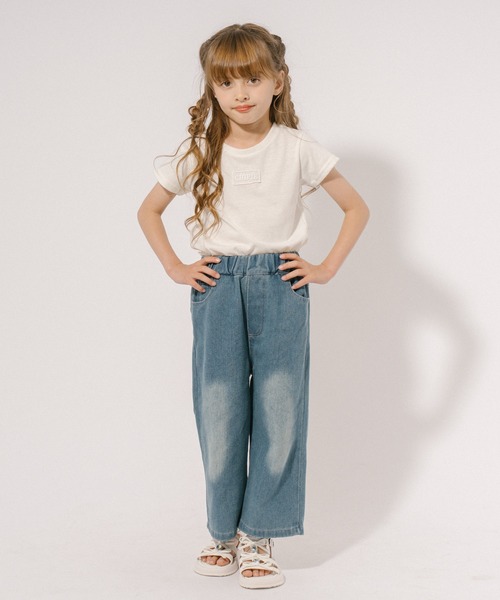 ★RONRON★★新作・25SS★ フリルヘムデニムパンツ ✨️即納✨️ [S.M] フリルデニムパンツ ss280 23aw014 | Lalan kids