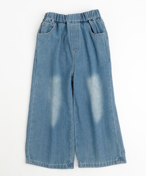 バズりデニム★ビックリボンデニムパンツ 新品タグ付き セール】バッグビッグリボンデニムパンツ（デニムパンツ