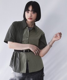 ELUNIS（エルニス）の「バイカラーシャツブラウス（シャツ/ブラウス）」