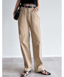 [大きいサイズ有]チノorデニムエアリーストレッチバレルレッグパンツ