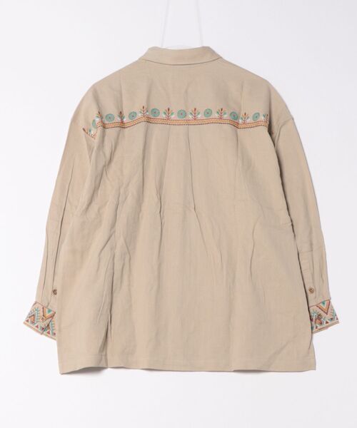 チチカカ（チチカカ）の「Rico カンタ刺繍モチーフシャツ（シャツ/ブラウス・レディース・ブラック/ベージュ・FREE）」の19枚目の写真