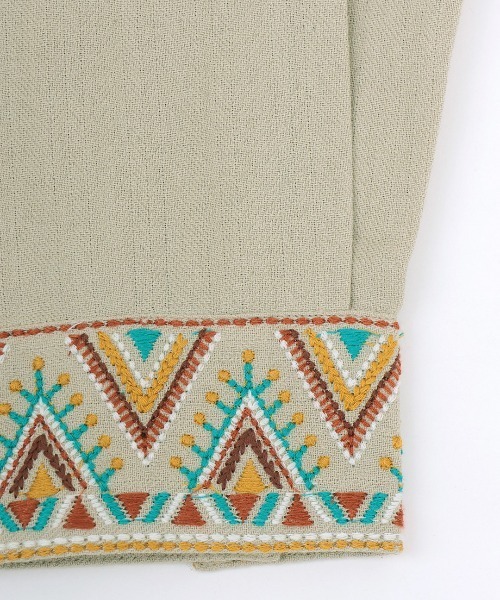 チチカカ（チチカカ）の「Rico カンタ刺繍モチーフシャツ（シャツ/ブラウス・レディース・ブラック/ベージュ・FREE）」の15枚目の写真