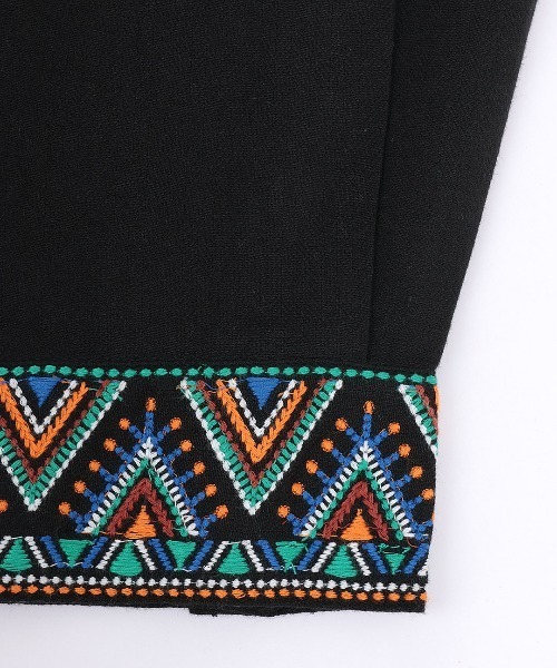 チチカカ（チチカカ）の「Rico カンタ刺繍モチーフシャツ（シャツ/ブラウス・レディース・ブラック/ベージュ・FREE）」の16枚目の写真