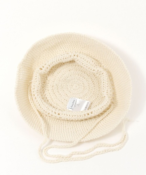 tiny tiny（ティニーティニー）の「クロシェ紐付きハット[tiny tiny(ティニーティニー)]（ハット・レディース・ブラック/ナチュラル・0）」の10枚目の写真