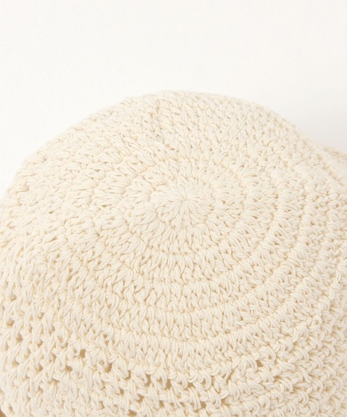 tiny tiny（ティニーティニー）の「クロシェ紐付きハット[tiny tiny(ティニーティニー)]（ハット・レディース・ブラック/ナチュラル・0）」の11枚目の写真