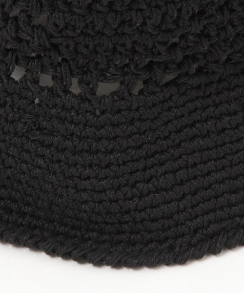 tiny tiny（ティニーティニー）の「クロシェ紐付きハット[tiny tiny(ティニーティニー)]（ハット・レディース・ブラック/ナチュラル・0）」の15枚目の写真