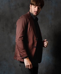 HIDEAWAYS NICOLE（ハイダウェイニコル）の「コットンストレッチサテンジャケット（テーラードジャケット）」