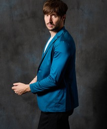 HIDEAWAYS NICOLE（ハイダウェイニコル）の「コットンストレッチサテンジャケット（テーラードジャケット）」