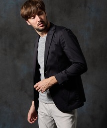 HIDEAWAYS NICOLE | コットンストレッチサテンジャケット(テーラードジャケット)