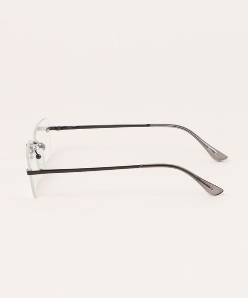 Chikashitsu +（チカシツプラス）の「【Chikashitsu +】rimless eyeglasses / 【チカシツプラス】リムレスアイグラス（メガネ・メンズ・ブラック/シルバー・ONE SIZE）」の3枚目の写真