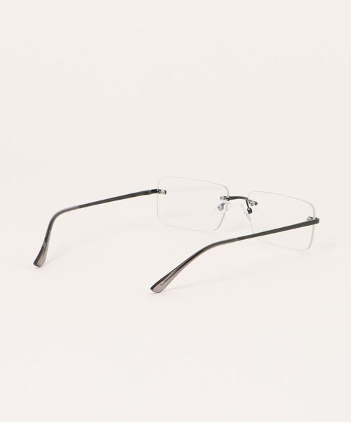 Chikashitsu +（チカシツプラス）の「【Chikashitsu +】rimless eyeglasses / 【チカシツプラス】リムレスアイグラス（メガネ・メンズ・ブラック/シルバー・ONE SIZE）」の4枚目の写真