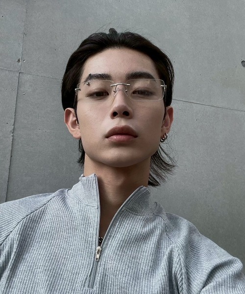 Chikashitsu +（チカシツプラス）の「【Chikashitsu +】rimless eyeglasses / 【チカシツプラス】リムレスアイグラス（メガネ・メンズ・ブラック/シルバー・ONE SIZE）」の13枚目の写真