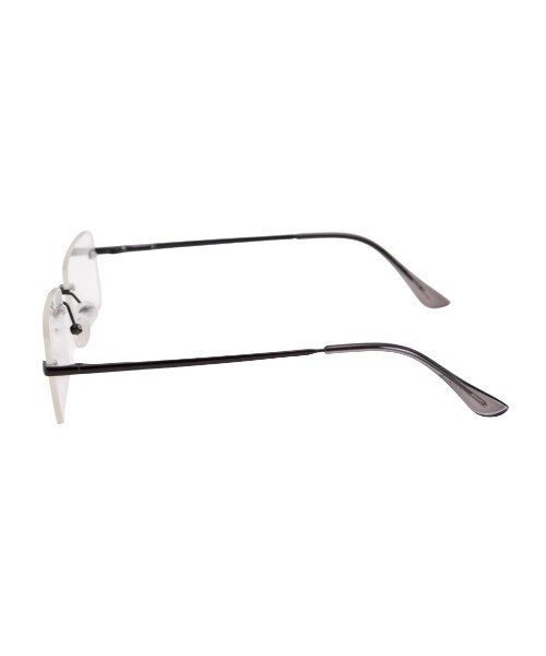 Chikashitsu +(チカシツプラス)の「【Chikashitsu +】rimless eyeglasses / 【チカシツプラス】リムレスアイグラス<着用動画あり>(メガネ・メンズ・ブラック/シルバー・ONE SIZE)」の13枚目の写真