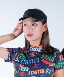 STARTER(スターター)の●STARTER GOLF●スターターゴルフ ワンポイントロゴ刺繍 サンバイザー サイズ調節可能 SG-023007(サンバイザー)