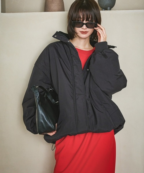 LAKOLE(ラコレ)の「2WAYモンスターコート / 496670(ブルゾン・レディース・アイボリー/ブラック/グレー/ブラウン・FREE)」の3枚目の写真