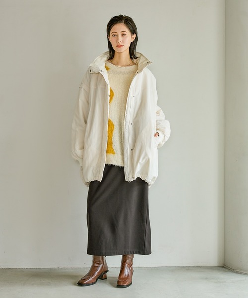 LAKOLE(ラコレ)の「2WAYモンスターコート / 496670(ブルゾン・レディース・アイボリー/ブラック/グレー/ブラウン・FREE)」の15枚目の写真