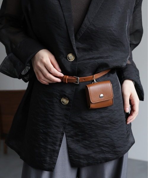 ap retro（アプレトロ）の「ミニポーチ付き / ウエストマークベルト（ベルト・レディース・ブラウン/ブラック・FREE）」の9枚目の写真