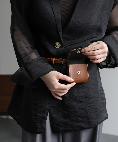 ap retro（アプレトロ）の「ミニポーチ付き / ウエストマークベルト（ベルト・レディース・ブラウン/ブラック・FREE）」の10枚目の写真