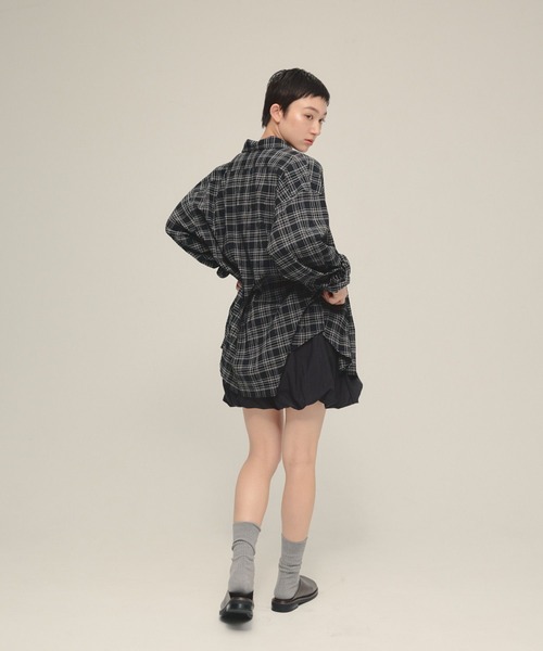 eL(エル)の「【eL】12G Balloon Mini One-piece/570735(ワンピース・レディース・ブラック/ネイビー・FREE)」の6枚目の写真