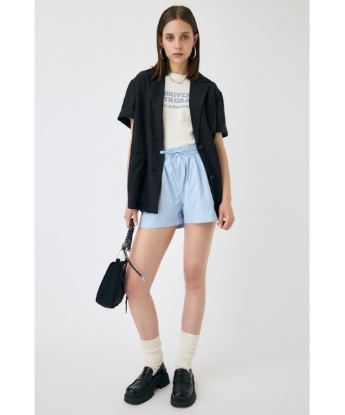 MOUSSY(マウジー)の「DRAWSTRING TRACK ショートパンツ(その他パンツ・レディース・ブルー系その他/ホワイト系その他・FREE)」の4枚目の写真