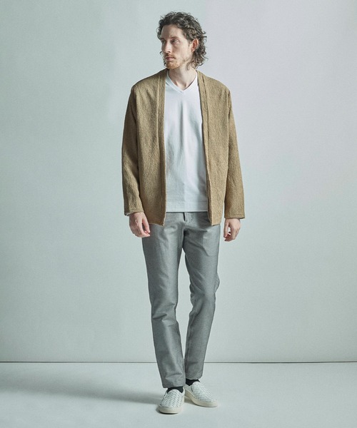 MEN'S BIGI(メンズビギ)の「【ACTIVE TAILOR/アクティブテイラー】シルケットスムースVネック長袖Tシャツ(Tシャツ/カットソー・メンズ・ホワイト/ブラック/ブルー/ブラウン・04/03/02/01/05)」の22枚目の写真