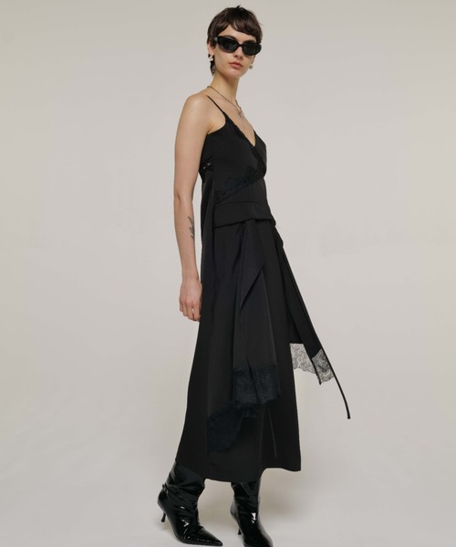 JOSE MOON（ジョゼムーン）の「COVER LACE CAMIDRESS/オーバーレースキャミドレス（ワンピース・レディース・ホワイト/ブラック/イエロー系その他・36/38）」の5枚目の写真