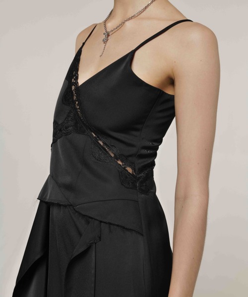 JOSE MOON（ジョゼムーン）の「COVER LACE CAMIDRESS/オーバーレースキャミドレス（ワンピース・レディース・ホワイト/ブラック/イエロー系その他・36/38）」の11枚目の写真