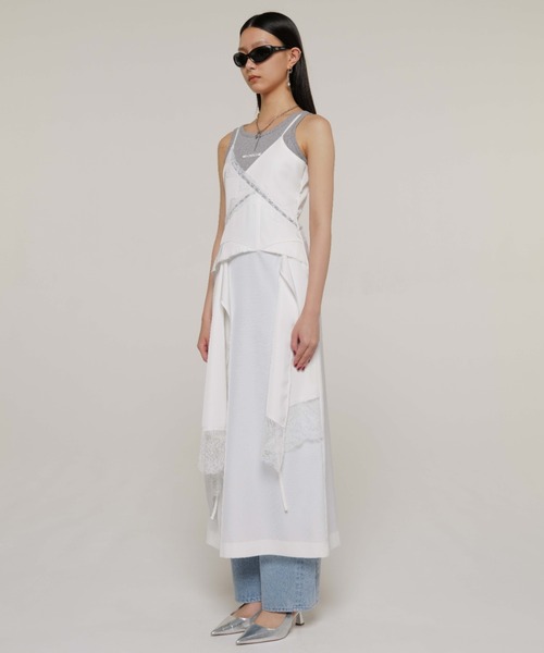 COVER LACE CAMIDRESS/オーバーレースキャミドレス（ワンピース