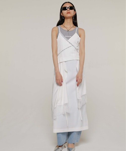 新品 COVER LACE CAMIDRESS キャミワンピース COVER LACE CAMIDRESS/オーバーレースキャミドレス（ワンピース