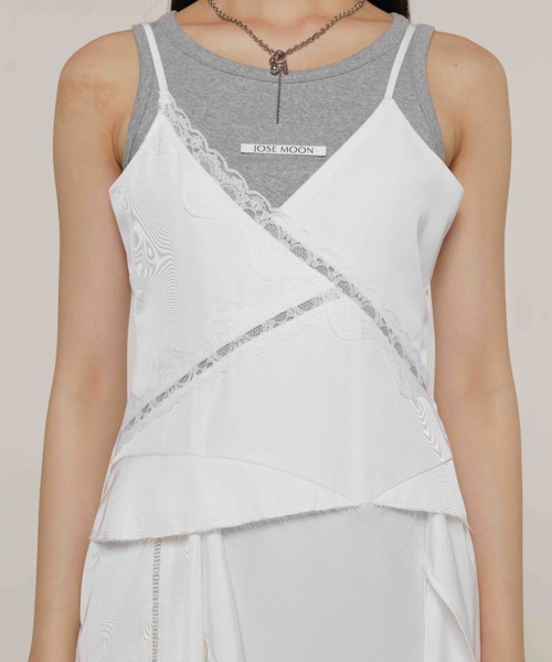 JOSE MOON（ジョゼムーン）の「COVER LACE CAMIDRESS/オーバーレースキャミドレス（ワンピース・レディース・ホワイト/ブラック/イエロー系その他・36/38）」の16枚目の写真