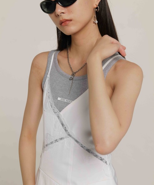 JOSE MOON（ジョゼムーン）の「COVER LACE CAMIDRESS/オーバーレースキャミドレス（ワンピース・レディース・ホワイト/ブラック/イエロー系その他・36/38）」の15枚目の写真