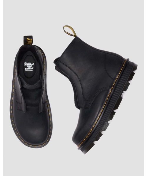 Dr. Martens(ドクターマーチン)の「Dr. Martens/ドクターマーチン ZEBZAG レースレス ブーツ 42653001(ブーツ・メンズ・ブラック・UK3/UK4/UK5/UK6/UK7/UK8/UK9)」の2枚目の写真