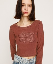 SLY(�X���C)��FRONT PATCH RIB TOPS �t�����g �p�b�` ���u�g�b�v�X �H��(T�V���c/�J�b�g�\�[)