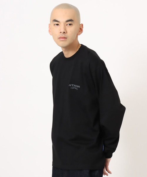 atmos(アトモス)の「atmos Emblem Logo LS T-shirt / アトモス エンブレム ロゴ LS Tシャツ(Tシャツ/カットソー・メンズ・ブルー/ブラック/ホワイト・M/L/XL/XXL)」の5枚目の写真