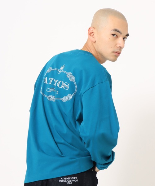 atmos(アトモス)の「atmos Emblem Logo LS T-shirt / アトモス エンブレム ロゴ LS Tシャツ(Tシャツ/カットソー・メンズ・ブルー/ブラック/ホワイト・M/L/XL/XXL)」の10枚目の写真