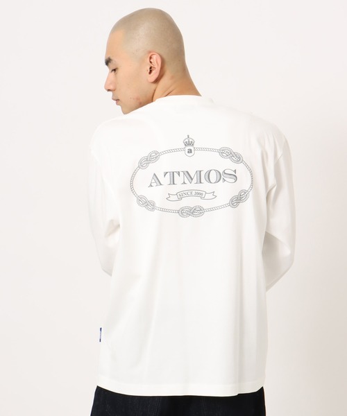 atmos(アトモス)の「atmos Emblem Logo LS T-shirt / アトモス エンブレム ロゴ LS Tシャツ(Tシャツ/カットソー・メンズ・ブルー/ブラック/ホワイト・M/L/XL/XXL)」の16枚目の写真