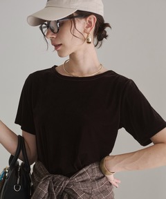 セール】Simone Wild ベロアTシャツ（Tシャツ/カットソー）｜SIMONE