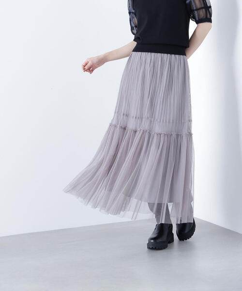 Bibiy. ビビィ　チュールスカート　グレー BIBIY. MADE | DARLENE SHUSHU SKIRT GRAY｜Bibiy.